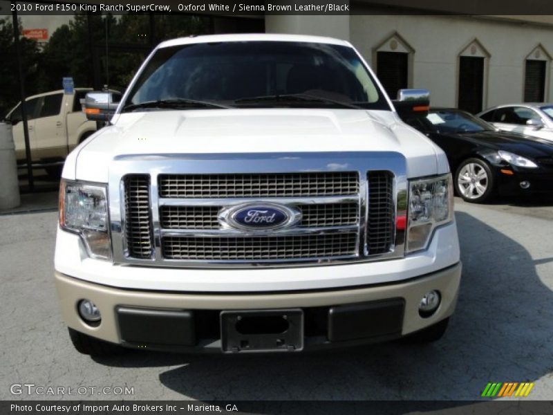 Oxford White / Sienna Brown Leather/Black 2010 Ford F150 King Ranch SuperCrew