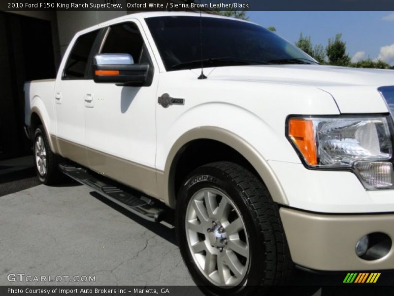 Oxford White / Sienna Brown Leather/Black 2010 Ford F150 King Ranch SuperCrew