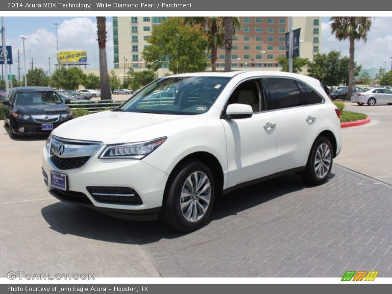 White Diamond Pearl / Parchment 2014 Acura MDX Technology