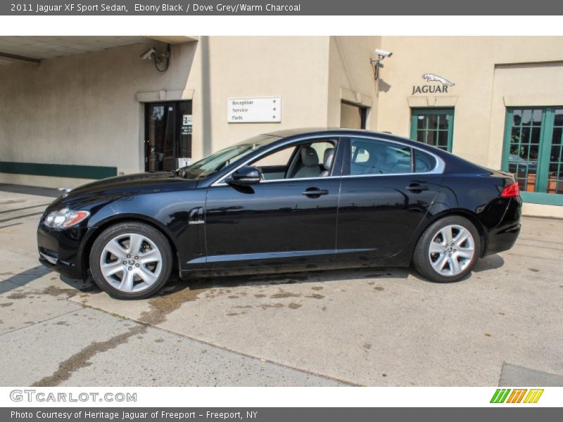 Ebony Black / Dove Grey/Warm Charcoal 2011 Jaguar XF Sport Sedan