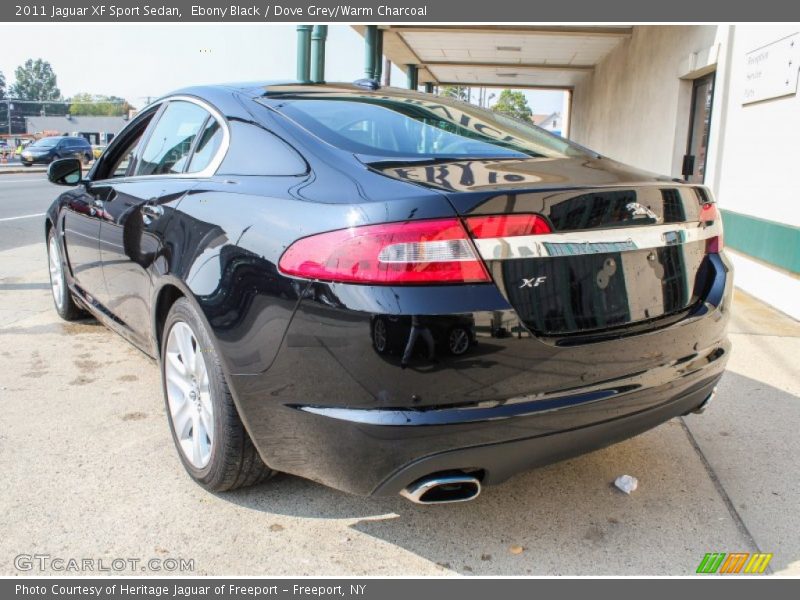 Ebony Black / Dove Grey/Warm Charcoal 2011 Jaguar XF Sport Sedan