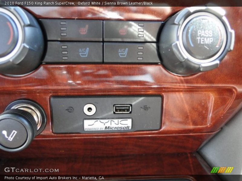 Oxford White / Sienna Brown Leather/Black 2010 Ford F150 King Ranch SuperCrew