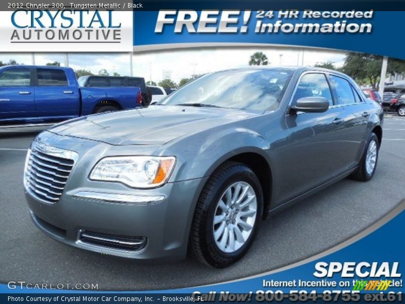 Tungsten Metallic / Black 2012 Chrysler 300
