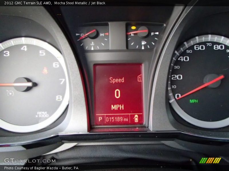 Mocha Steel Metallic / Jet Black 2012 GMC Terrain SLE AWD