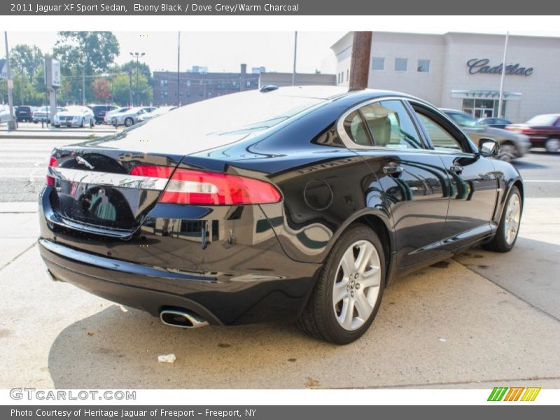 Ebony Black / Dove Grey/Warm Charcoal 2011 Jaguar XF Sport Sedan