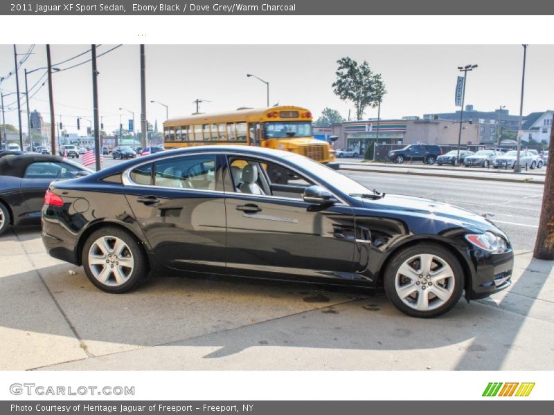 Ebony Black / Dove Grey/Warm Charcoal 2011 Jaguar XF Sport Sedan