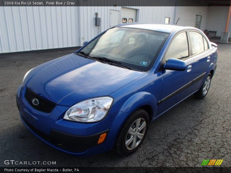 Polar Blue / Gray 2009 Kia Rio LX Sedan