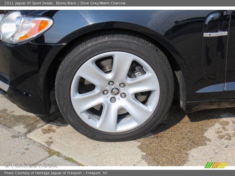 Ebony Black / Dove Grey/Warm Charcoal 2011 Jaguar XF Sport Sedan