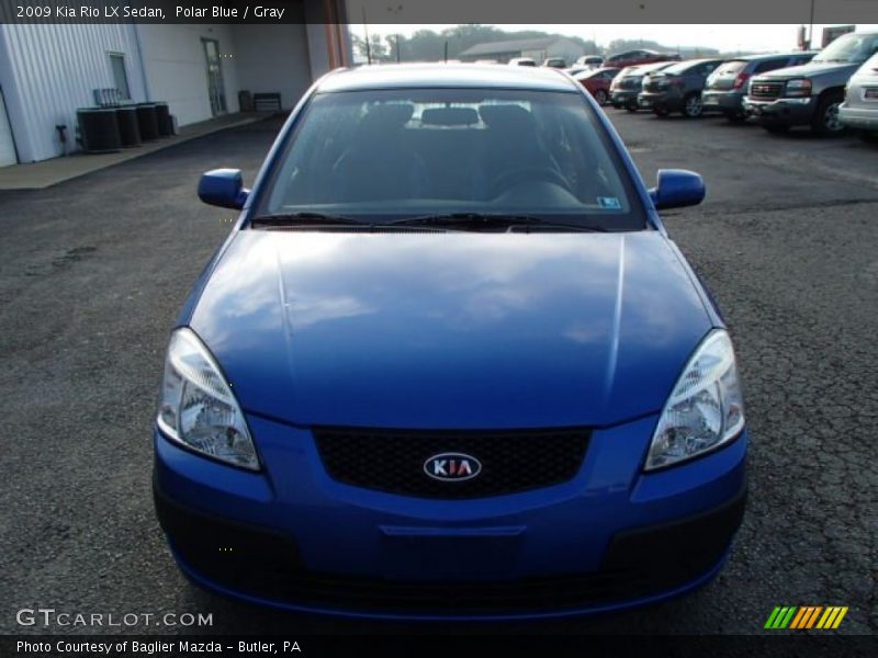 Polar Blue / Gray 2009 Kia Rio LX Sedan