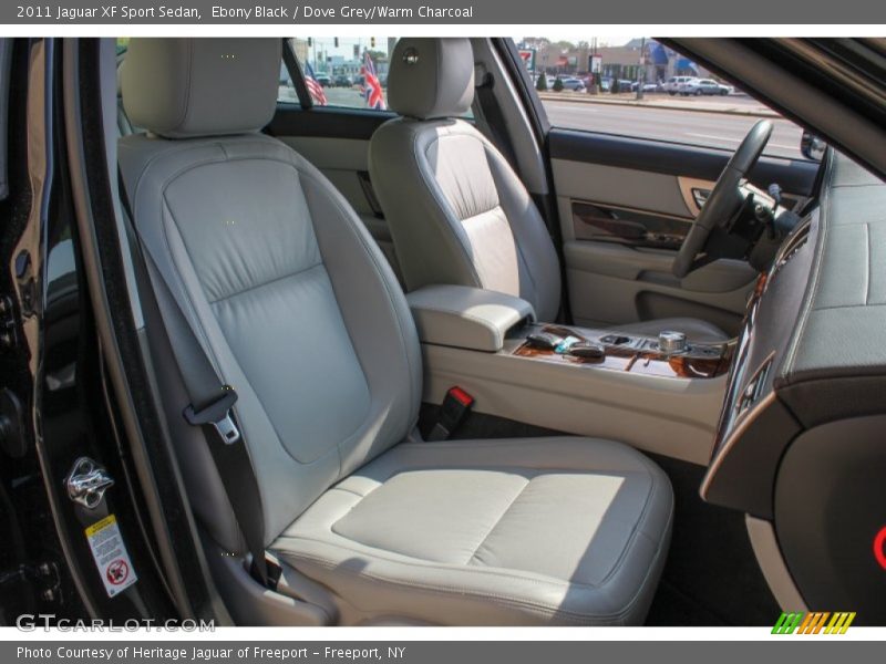 Ebony Black / Dove Grey/Warm Charcoal 2011 Jaguar XF Sport Sedan