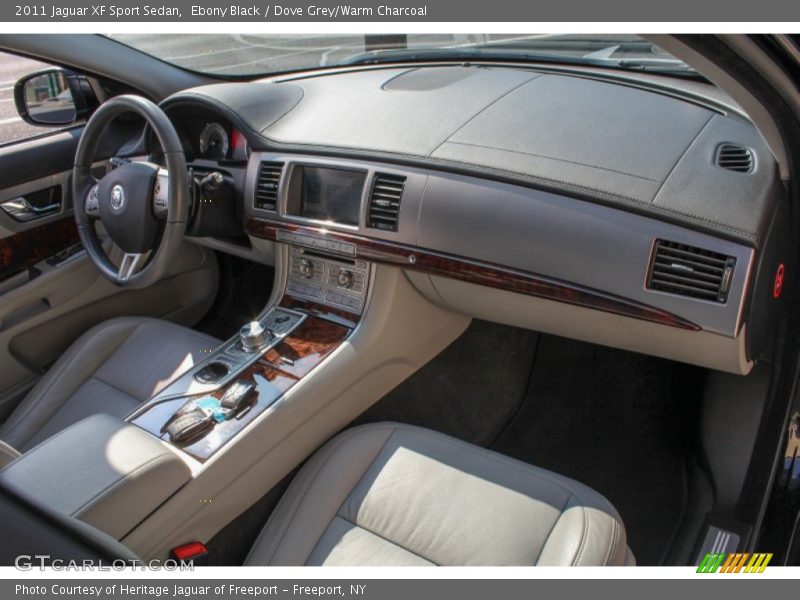 Ebony Black / Dove Grey/Warm Charcoal 2011 Jaguar XF Sport Sedan