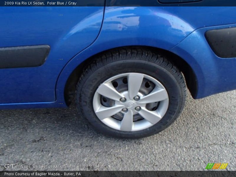 Polar Blue / Gray 2009 Kia Rio LX Sedan