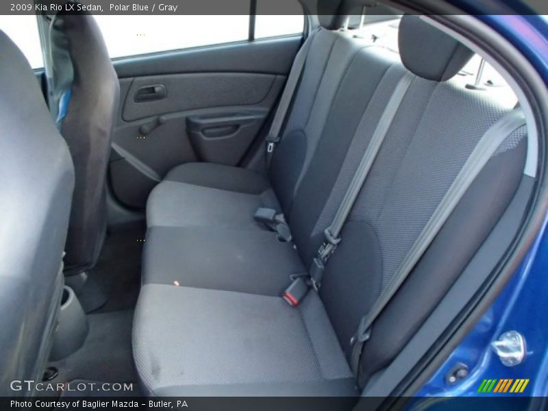 Polar Blue / Gray 2009 Kia Rio LX Sedan