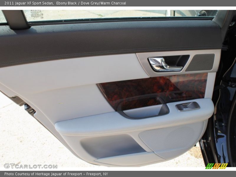 Ebony Black / Dove Grey/Warm Charcoal 2011 Jaguar XF Sport Sedan