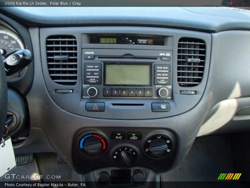 Polar Blue / Gray 2009 Kia Rio LX Sedan