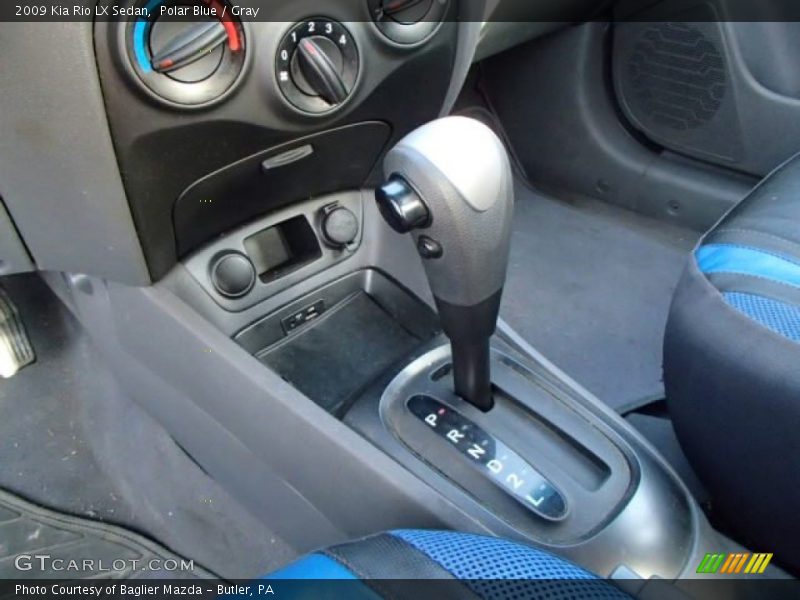 Polar Blue / Gray 2009 Kia Rio LX Sedan
