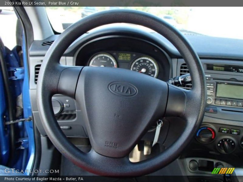 Polar Blue / Gray 2009 Kia Rio LX Sedan