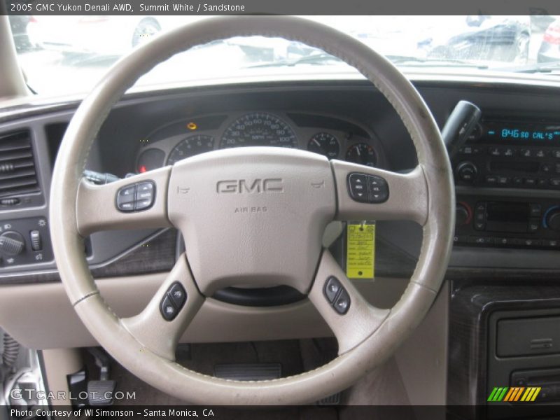Summit White / Sandstone 2005 GMC Yukon Denali AWD
