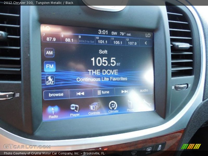 Tungsten Metallic / Black 2012 Chrysler 300