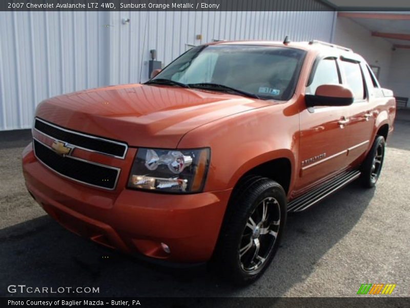 Sunburst Orange Metallic / Ebony 2007 Chevrolet Avalanche LTZ 4WD
