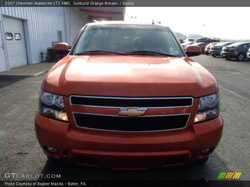 Sunburst Orange Metallic / Ebony 2007 Chevrolet Avalanche LTZ 4WD