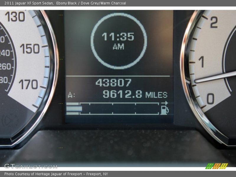 Ebony Black / Dove Grey/Warm Charcoal 2011 Jaguar XF Sport Sedan