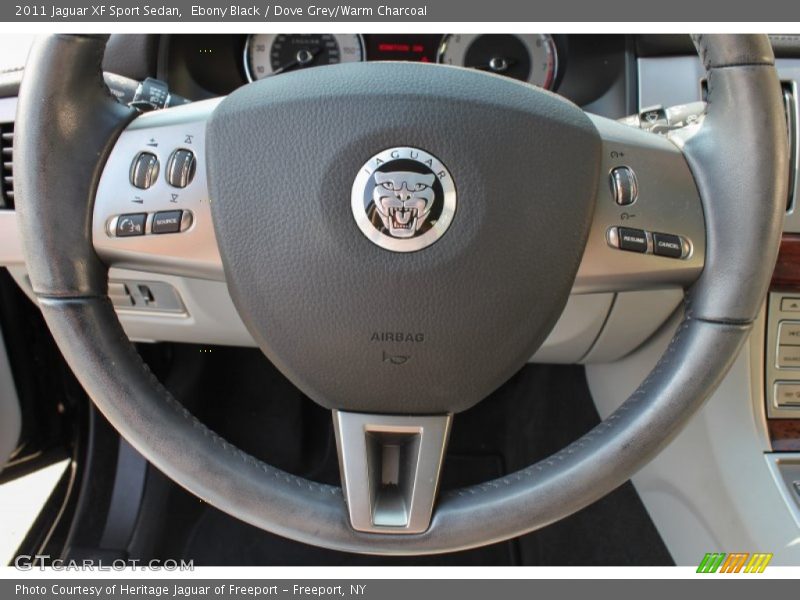 Ebony Black / Dove Grey/Warm Charcoal 2011 Jaguar XF Sport Sedan