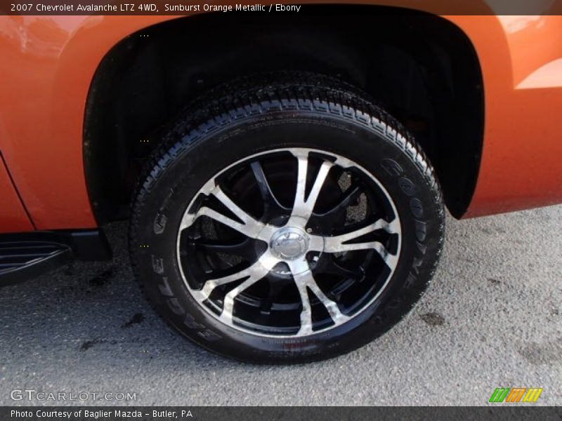 Sunburst Orange Metallic / Ebony 2007 Chevrolet Avalanche LTZ 4WD