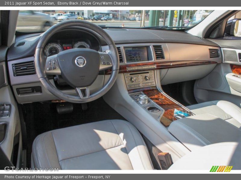 Ebony Black / Dove Grey/Warm Charcoal 2011 Jaguar XF Sport Sedan