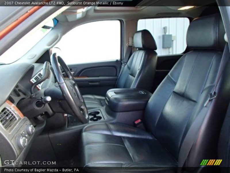 Sunburst Orange Metallic / Ebony 2007 Chevrolet Avalanche LTZ 4WD