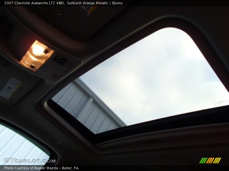 Sunburst Orange Metallic / Ebony 2007 Chevrolet Avalanche LTZ 4WD
