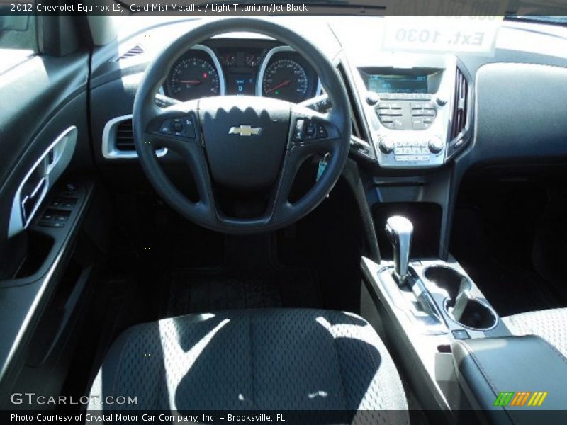 Gold Mist Metallic / Light Titanium/Jet Black 2012 Chevrolet Equinox LS