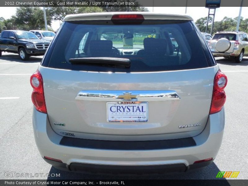 Gold Mist Metallic / Light Titanium/Jet Black 2012 Chevrolet Equinox LS