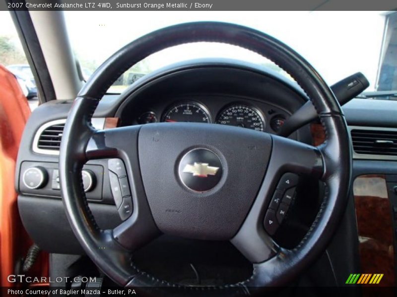 Sunburst Orange Metallic / Ebony 2007 Chevrolet Avalanche LTZ 4WD