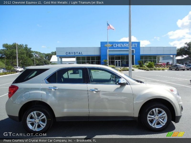 Gold Mist Metallic / Light Titanium/Jet Black 2012 Chevrolet Equinox LS