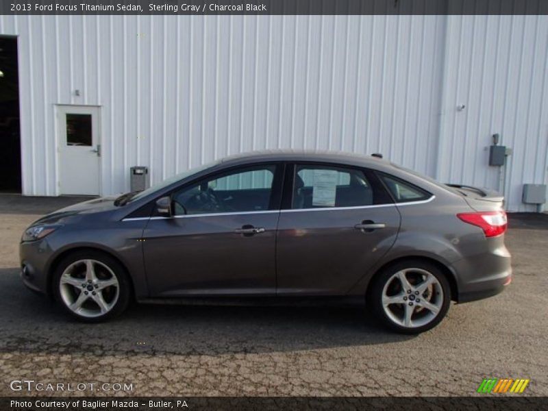 Sterling Gray / Charcoal Black 2013 Ford Focus Titanium Sedan