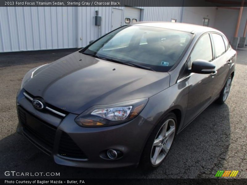 Sterling Gray / Charcoal Black 2013 Ford Focus Titanium Sedan