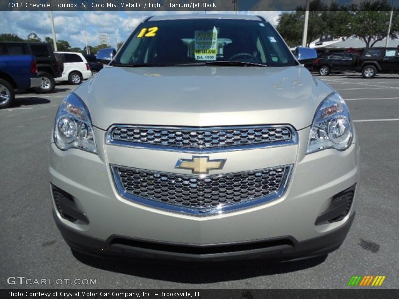Gold Mist Metallic / Light Titanium/Jet Black 2012 Chevrolet Equinox LS