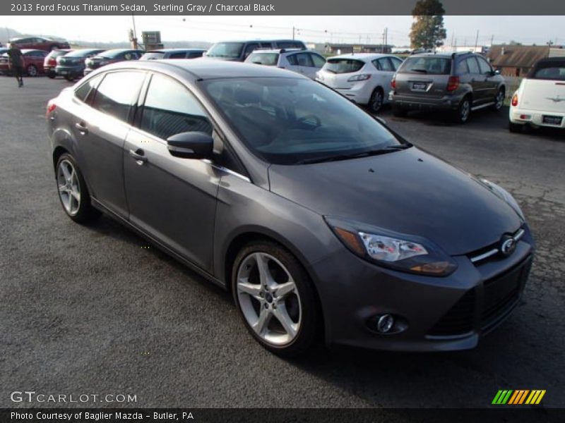Sterling Gray / Charcoal Black 2013 Ford Focus Titanium Sedan