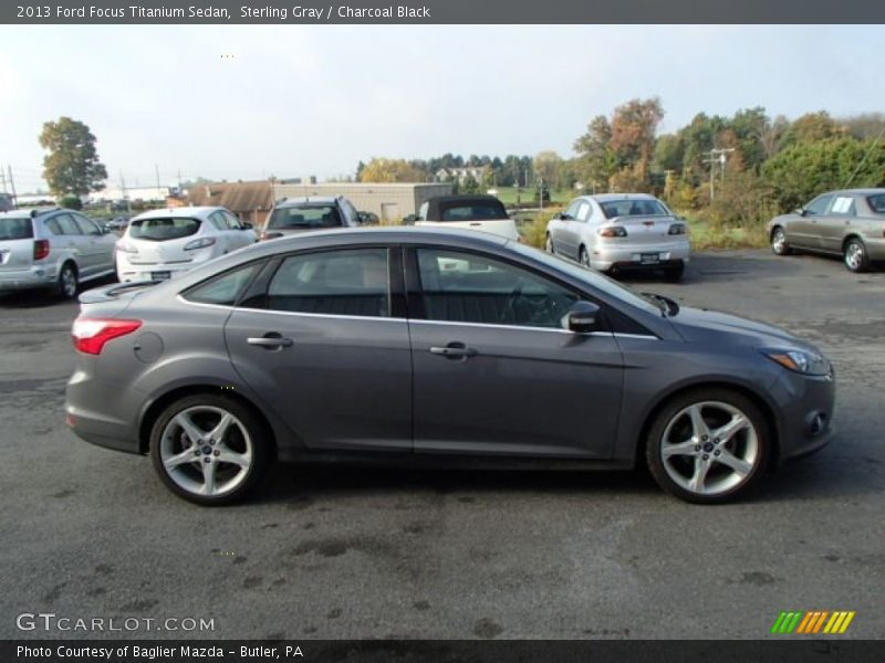 Sterling Gray / Charcoal Black 2013 Ford Focus Titanium Sedan