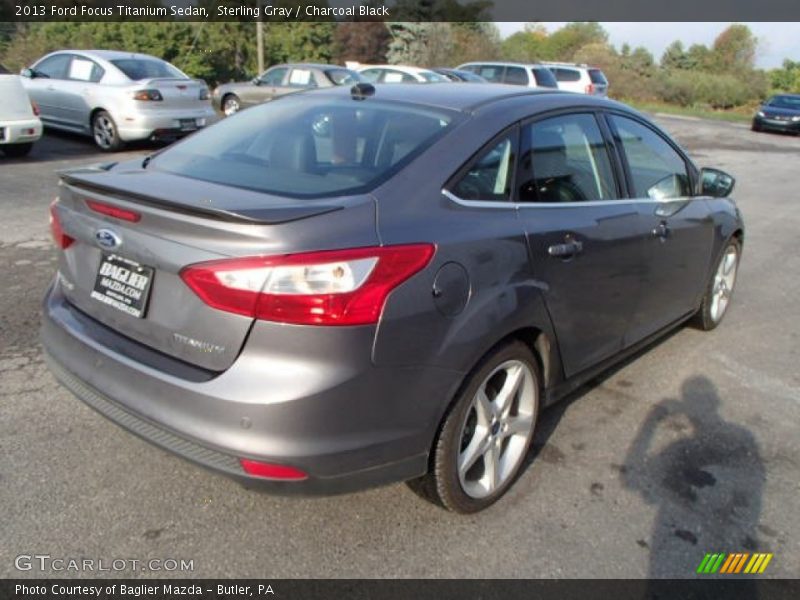 Sterling Gray / Charcoal Black 2013 Ford Focus Titanium Sedan