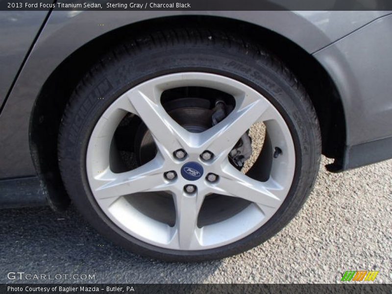 Sterling Gray / Charcoal Black 2013 Ford Focus Titanium Sedan
