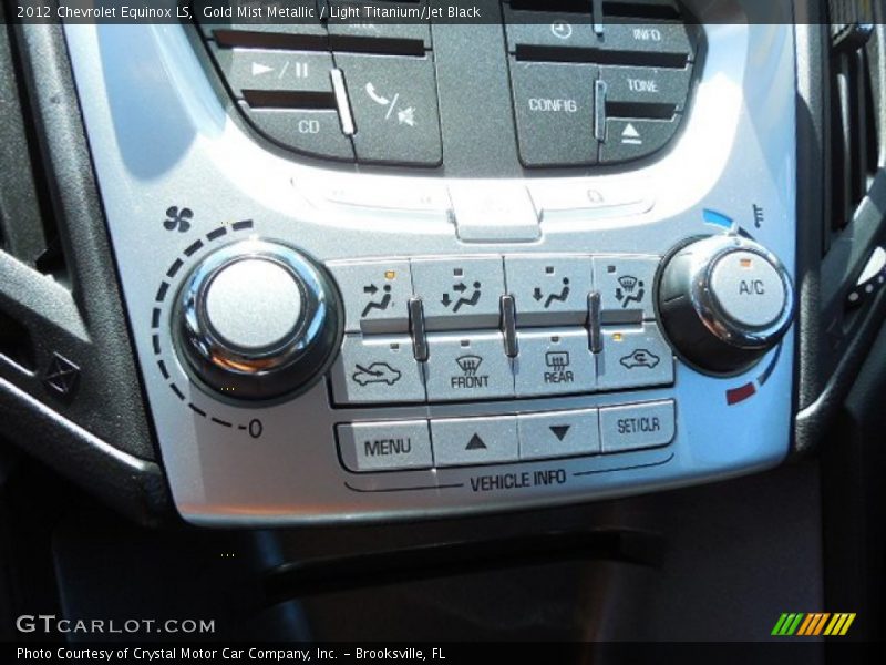 Gold Mist Metallic / Light Titanium/Jet Black 2012 Chevrolet Equinox LS