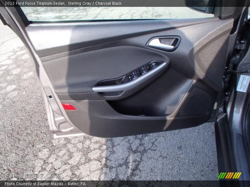 Sterling Gray / Charcoal Black 2013 Ford Focus Titanium Sedan