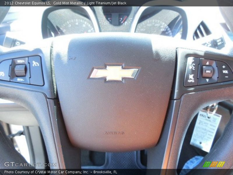Gold Mist Metallic / Light Titanium/Jet Black 2012 Chevrolet Equinox LS