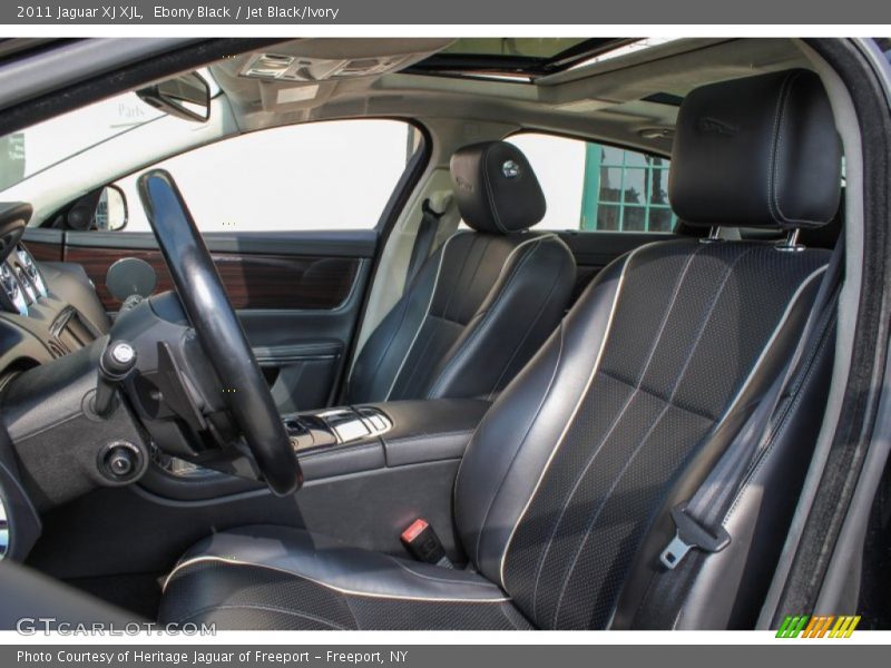 Ebony Black / Jet Black/Ivory 2011 Jaguar XJ XJL