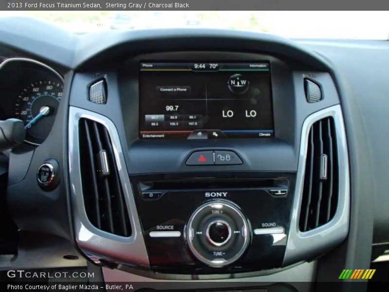 Sterling Gray / Charcoal Black 2013 Ford Focus Titanium Sedan