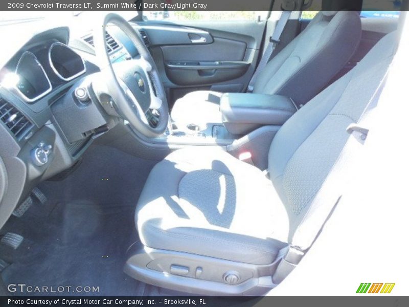 Summit White / Dark Gray/Light Gray 2009 Chevrolet Traverse LT
