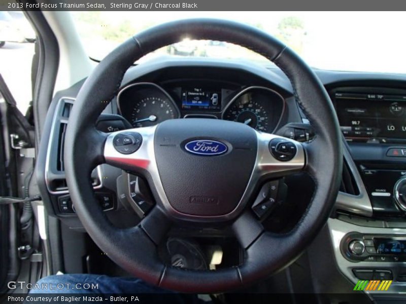 Sterling Gray / Charcoal Black 2013 Ford Focus Titanium Sedan