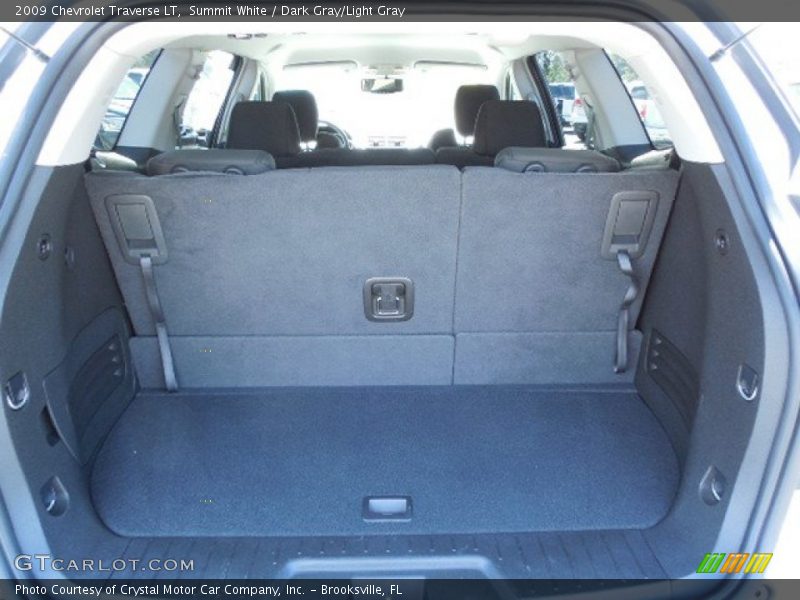 Summit White / Dark Gray/Light Gray 2009 Chevrolet Traverse LT